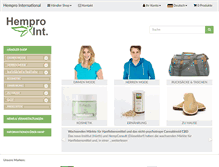 Tablet Screenshot of hempro.de